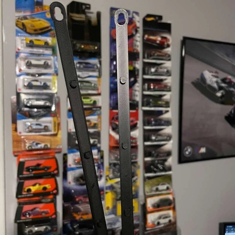 Wall Mount Display Strip for 1 64 Scale Diecast Cars Vertical Model Vehicle Organizer Rack
