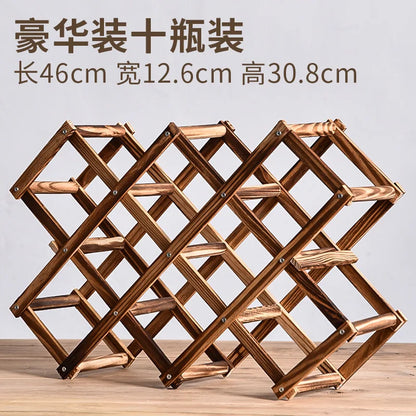 Stackable Wine Storage Shelves 3, 5, 6, 10 Bottles Wooden Wine Shelves Home Bar Utensils Wine Cabinets Bar Tools