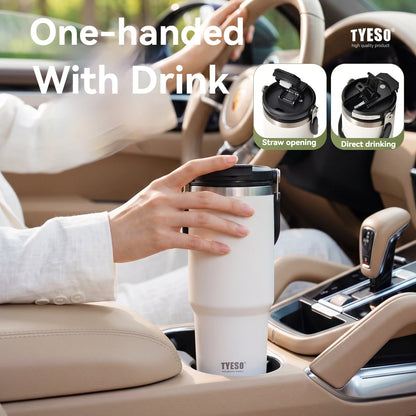 TYESO Coffee Cup Thermos Bottle Stainless Steel Vacuum Thermal Insulated Mug Cold And Hot Travel Mug Vacuum Flask Water Bottle