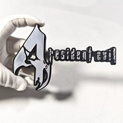 Resident Evil Magnetic Logo Stand Fridge Sticker 3d Desktop Ornament Umbrella Corporation Game Display Decor For Adult Game Fans