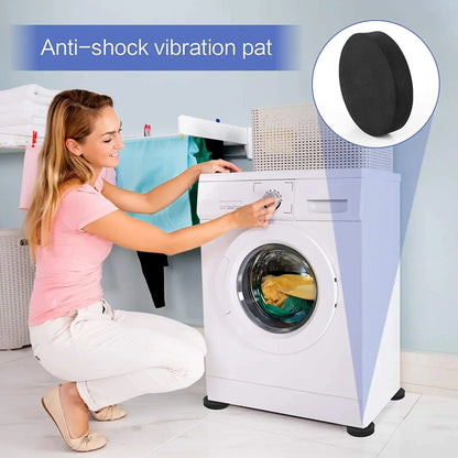 4Pcs Equipment Pads Anti Vibration Washing Machine Pads Shock Absorbing EVA Mats Vibration Isolation Mats for Dryer Treadmill