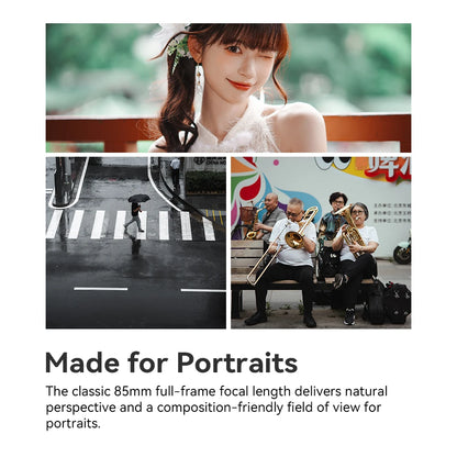 TTArtisan 85mm F1.8 NEO Full Frame Auto Focus AF Mirroless Lens for Sony E FE Nikon Z A7C A7R A7M A7S Z6 Z7 Z9 ZF Z6III