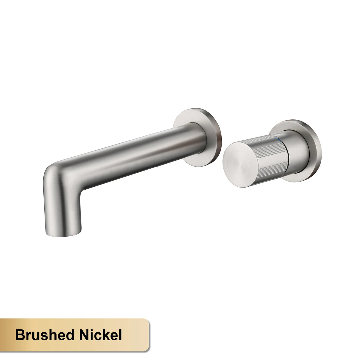 AITANA Brushed Gold Brass Wall Mounted Bathroom Faucet Single Handle Adjustable Water Pressure Hot And Cold Basin Mixer Tap
