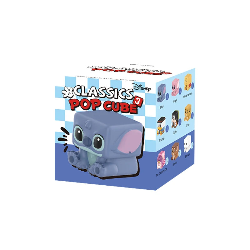 POP MART Disney Classics POP CUBE-3 Series Figures 1PC/9PCS POPMART Blind Box Cute Figurine Toy Action Figure