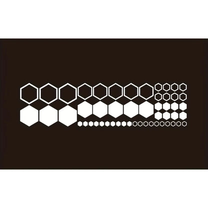 52pcs Honeycomb Auto Vinyl Decals Large and Small Combination Hexagonal Stickers DIY Car Body Cool Styling Open Style Decoration