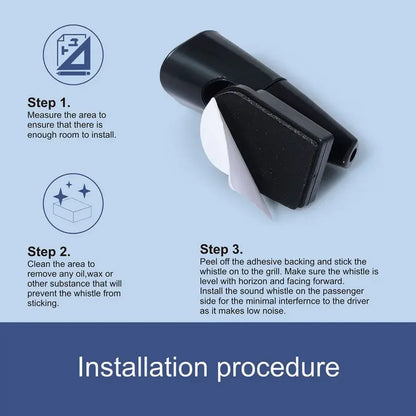 Ultrasonic Car Deer Whistle Animal Repeller Front Grille Mount Auto Safety Alert Repellent Safe for Automobiles