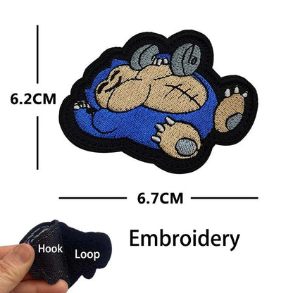 No Pain No Gain,Fitness Morale Badges,Bench,Press,Deadlift Weightlifting Clothes Applique Tactical Emblem Embroidered Patches