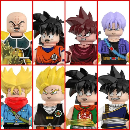 Dragon Ball Building Blocks Wukong Vegeta Felisaz Buu Collection Action Dolls Children Assemble Building Blocks Toys and Gifts