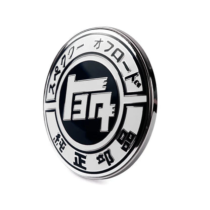 JDM TEQ JAF Style Front Grill Metal Badge Japan Emblem Decal Car Accessories Diameter 9cm