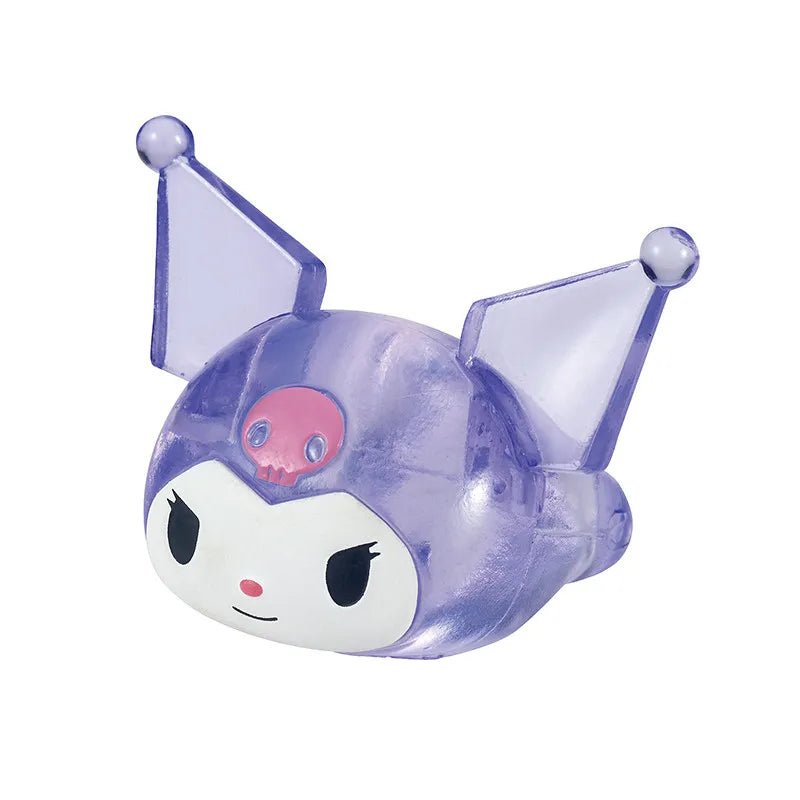 Genuine Sanrio Hello Kitty My Melody Kuromi Cinnamoroll Anime Figures Cartoon Ring Model Toy Collection Decoration Gifts