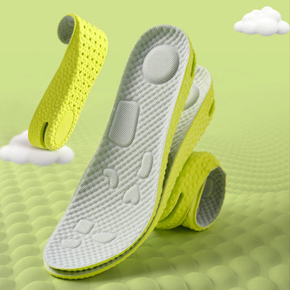 1Pair/3Pairs Height Increasing Insoles with Air Cushion Latex High Elasticity Comfortable Shoe Inserts for Comfort