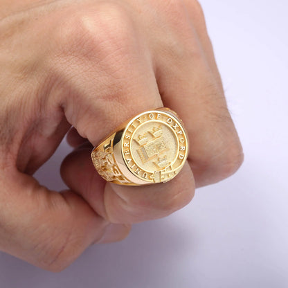Customized College Class Graduation Commemorative Ring Graduation Student Gift Ring Fashion Design Retro Classic Design Customiz