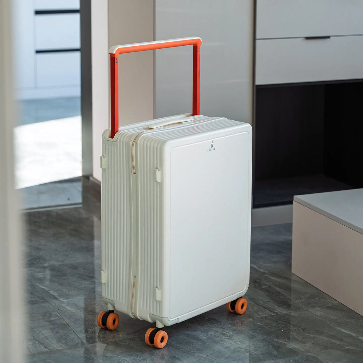 KLQDZMS Suitcase Women's Zipper Boarding Box Men's Aluminum Frame Trolley Case 20"24"26"28 Inch Large Capacity Travel Luggage