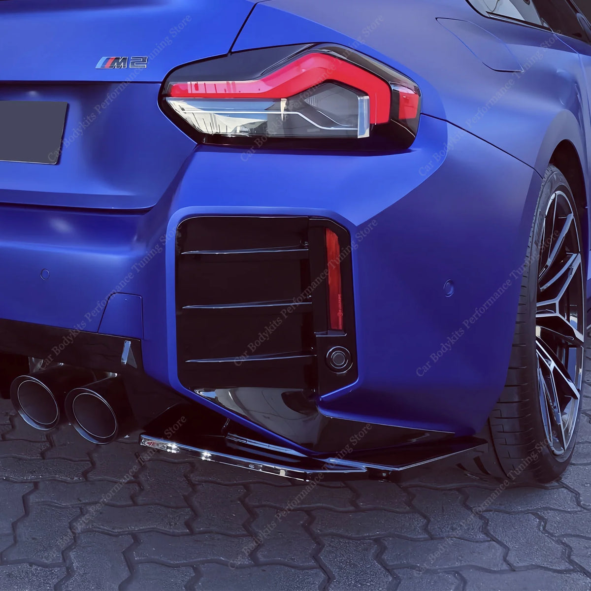 Gloss Black MP Style ABS Rear Splitter Diffuser For BMW G87 M2 3.0T L6 MT/AT 2023-2026 Rear Bumper Trim Canards Bodykits