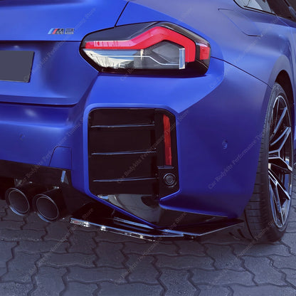 Gloss Black MP Style ABS Rear Splitter Diffuser For BMW G87 M2 3.0T L6 MT/AT 2023-2026 Rear Bumper Trim Canards Bodykits