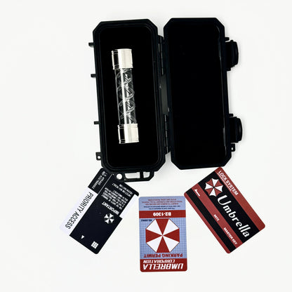 Resident Evil Handmade T-Virus Sample Bottle Model Toy - Umbrella Corporation Box Game Collectible