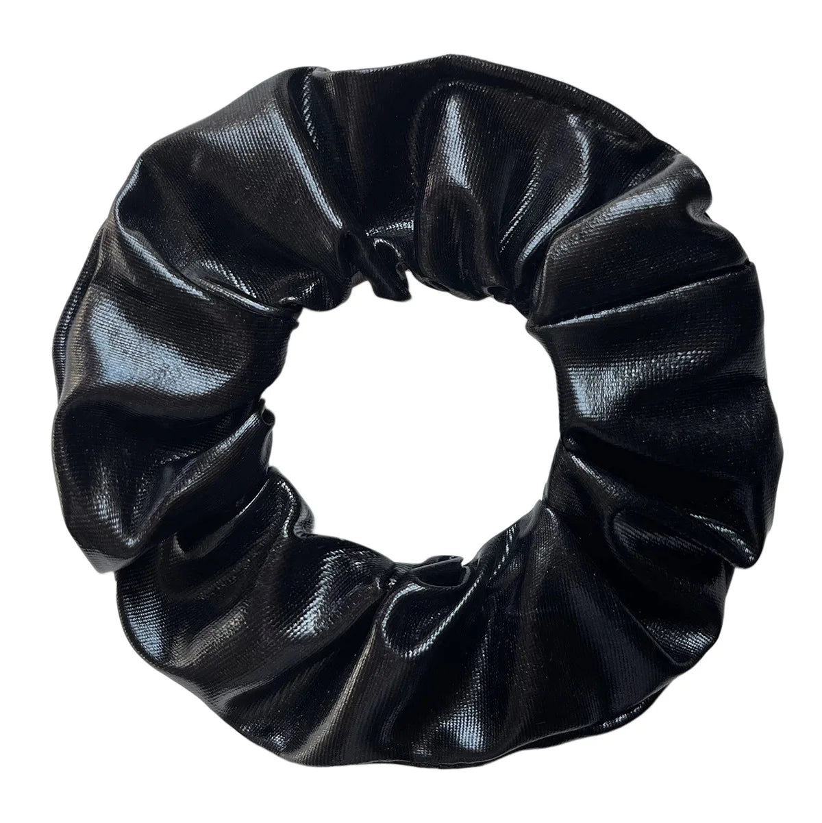 Wholesale 12pcs Metallic Color Scrunchies For Women Gold Silver Black Color Laser Effective Scrunches Set Girls Hair Rope Pack