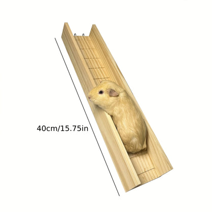 1 Piece of Accessory, Color and Style Shipped Randomly, Hamster Platform, Wooden Hamster Stairs, Golden Hamster Slide, Hamster Pet Toys, Landscaping Supplies