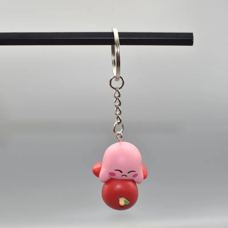 Anime 12 Models Super Cute Kawaii Kirby Figures Keychain Portable Popular Models Anime Perfect Child Gift Toys
