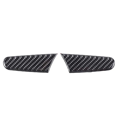 For Porsche Macan 2014-2021 Real Carbon Fiber Rearview Mirror Pillar Decoration Sticker Car Exterior Sticker Auto Accessories