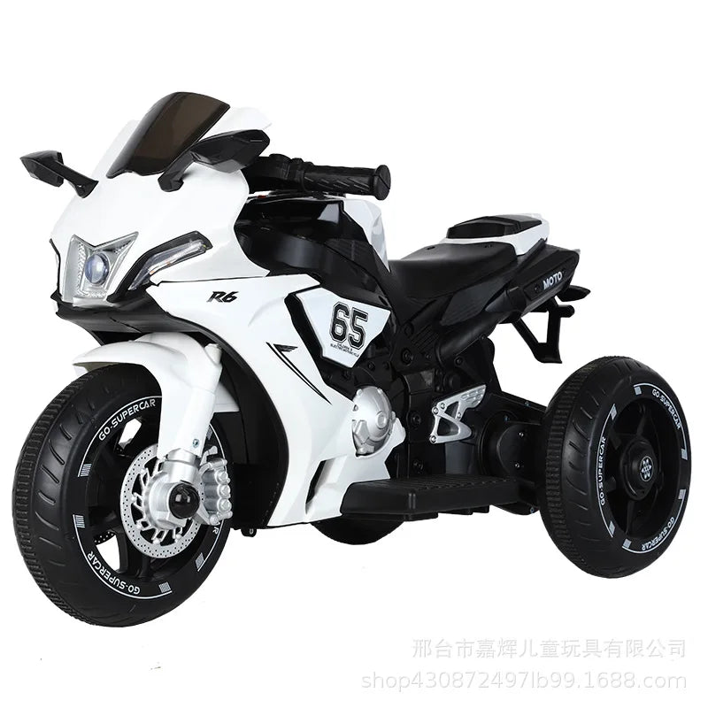 6v Load 30KG Children's Dual Drive Large Ride On Remote Controlled Toy Charging Battery Motorcycle