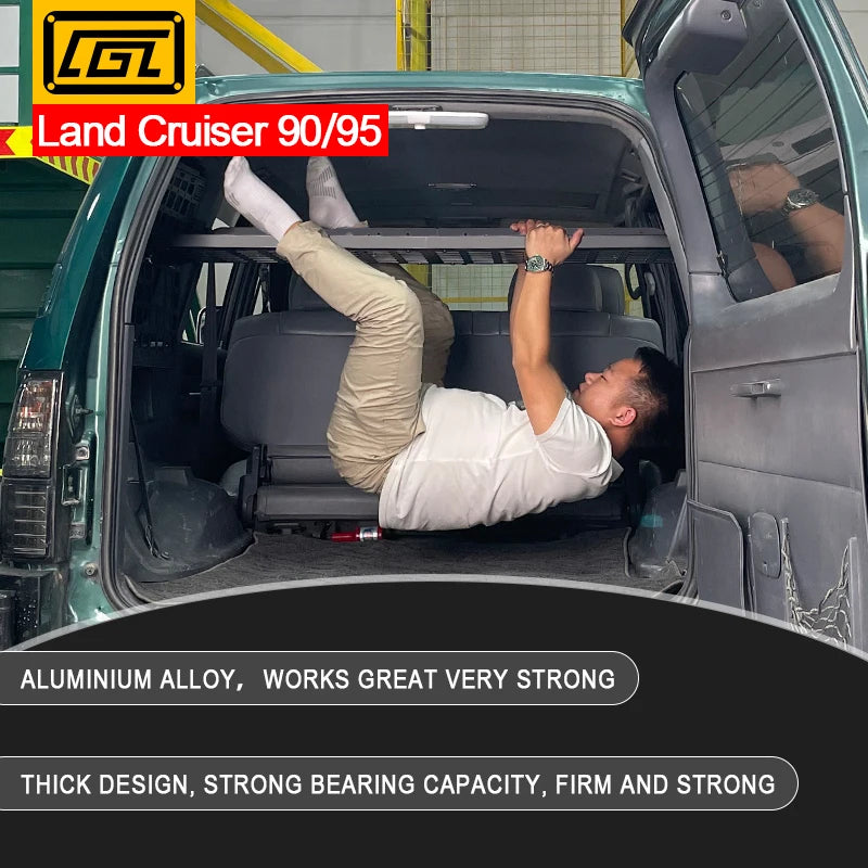 For Toyota Prado J95 Land Cruiser LC90 LC95 1998-2002 Accessories storage panel car rear trunk debris rack Car-Styling