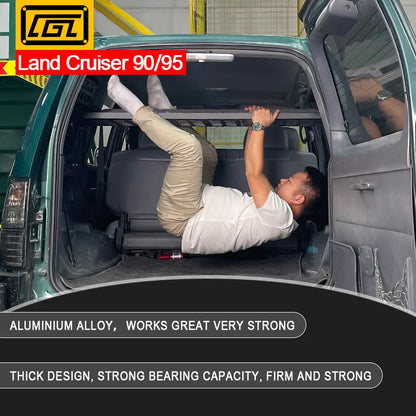 For Toyota Prado J95 Land Cruiser LC90 LC95 1998-2002 Accessories storage panel car rear trunk debris rack Car-Styling