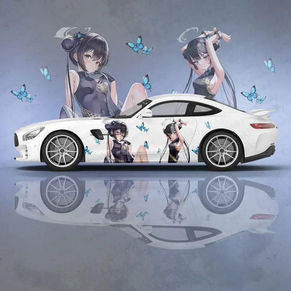 Ryuuge Kisaki Anime Girl Car Body Stickers Itasha Vinyl Car Side Decal Sticker Car Sticker Automotive Decor Film