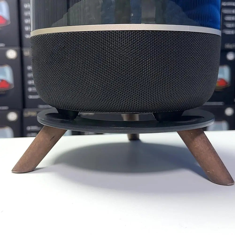 For Harman Kardon Solid Wood Base Thickened Nonslip Solid Wood Desktop Shock-absorbing Audio Stand For Harman Kardon Speaker