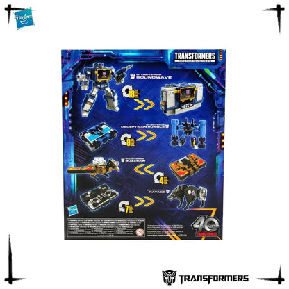 Anniversary Hasbro Transformers G1 Soundwave with 3 Cassettes Rumble Buzzsaw Ravage Transform Robot Action Figure Toy