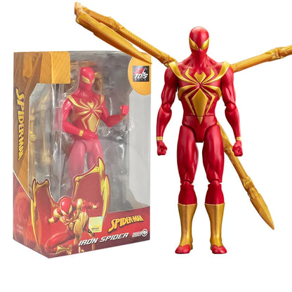 18CM Avengers Legends Figure ZDTDS Original Toy Set Spider Captain Miles Morales Thanos Ghost Iron Man Hulk Box Thor Falcon Doll