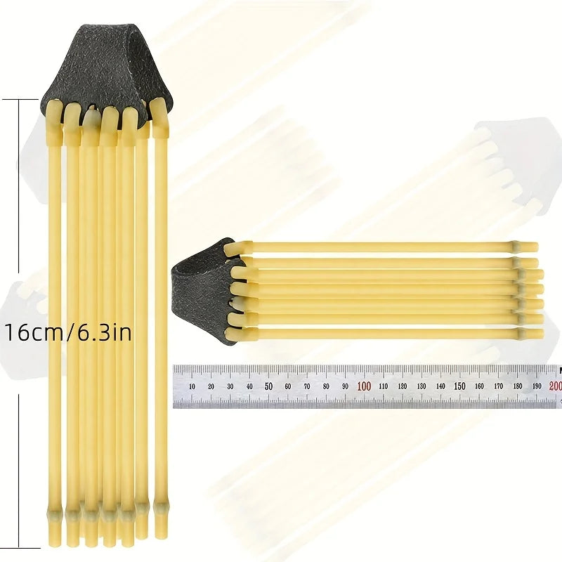 1/3pcs Five Strand Card Ball High Elasticity Strong Shooting Sling Hot Natural Latex Tube Flat Rubber Band Slingshot Accessories