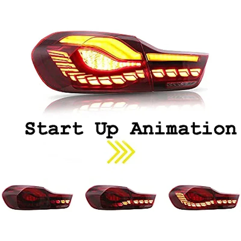 4PCS LED Tail Lamps for BMW F32 F36 425i M4 GTS LED Tail Light Rear Fog Brake Turn Signal Automotive Accessories
