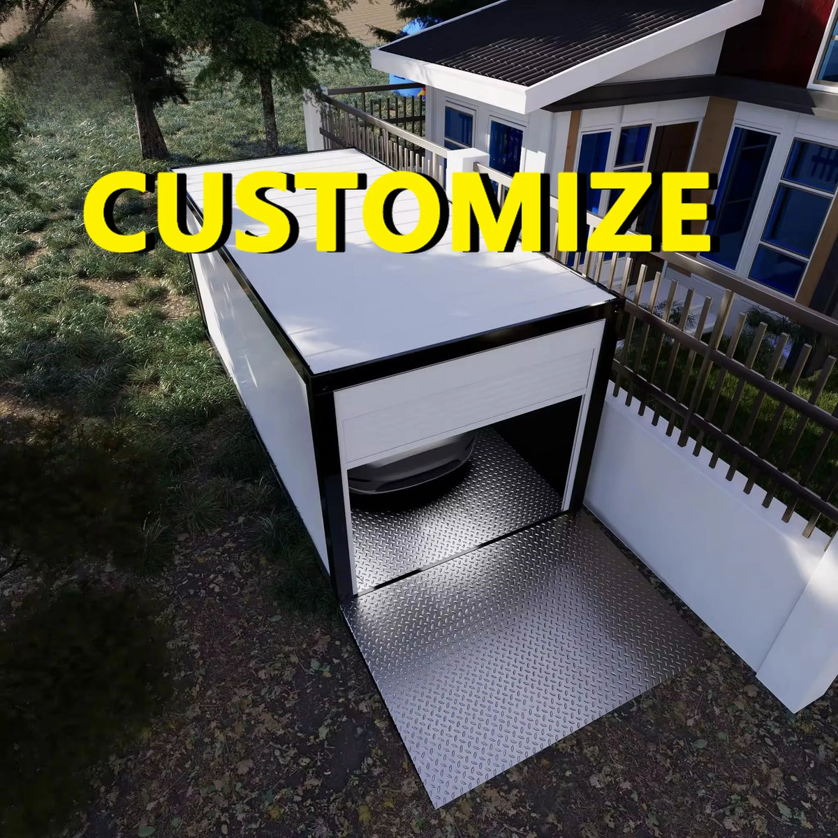 Any Size Custom Reinforced Heavy Duty Steel Structure Pre Fabricated Warehouse Modular Container House Mobile Storage Shelter