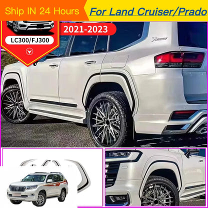 For Toyota Land Cruiser 300 2022 2023 2024 2025 Lc300 Wheel Eyebrow Wheel Flare Exterior Decoration Upgrade Accessories Body Kit