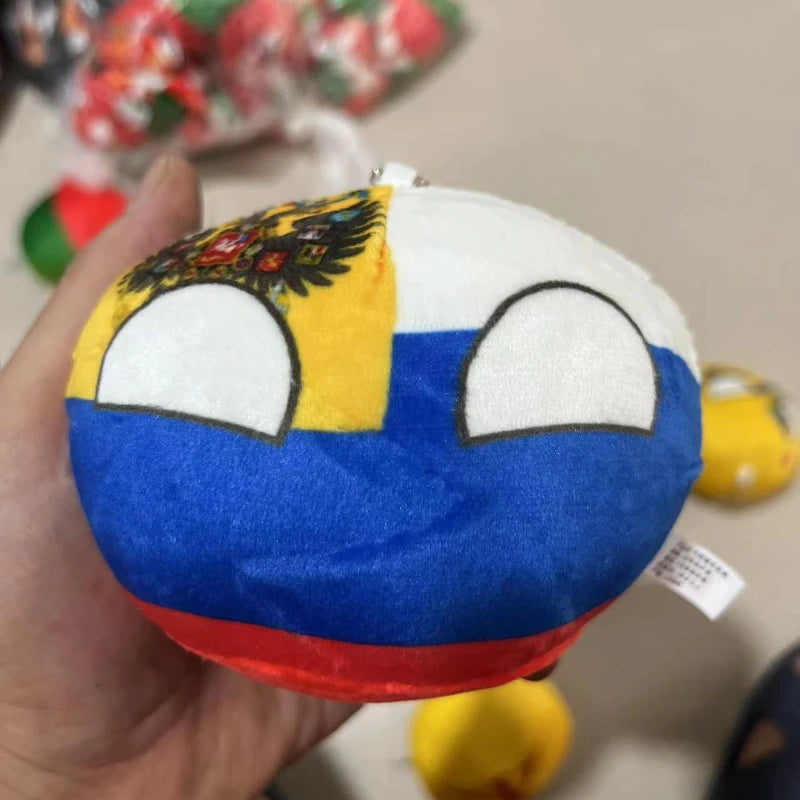 Country Ball Plush Toys 70 Styles 10cm Polandball Pendant Country Balls Countryball Stuffed Doll Xmas Birthday Gifts for Kids