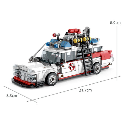 Technical GHOSTBUSTERS ECTO-1 Sets Building Blocks Kit STEM Educational Birthday Gift for Boys Model Assembly Project