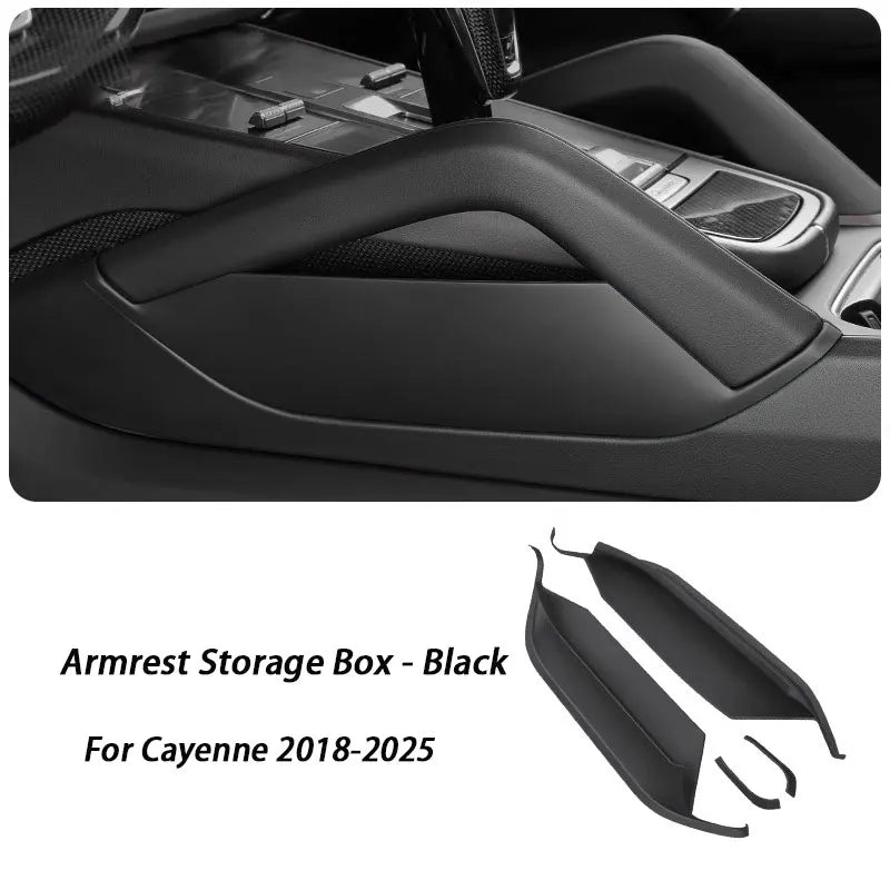 For Porsche Cayenne 2018 2019 2020 2021 2022 2023 2024 Car Center Console Gap Storage Box Phone Key Auto Armrest Organizer