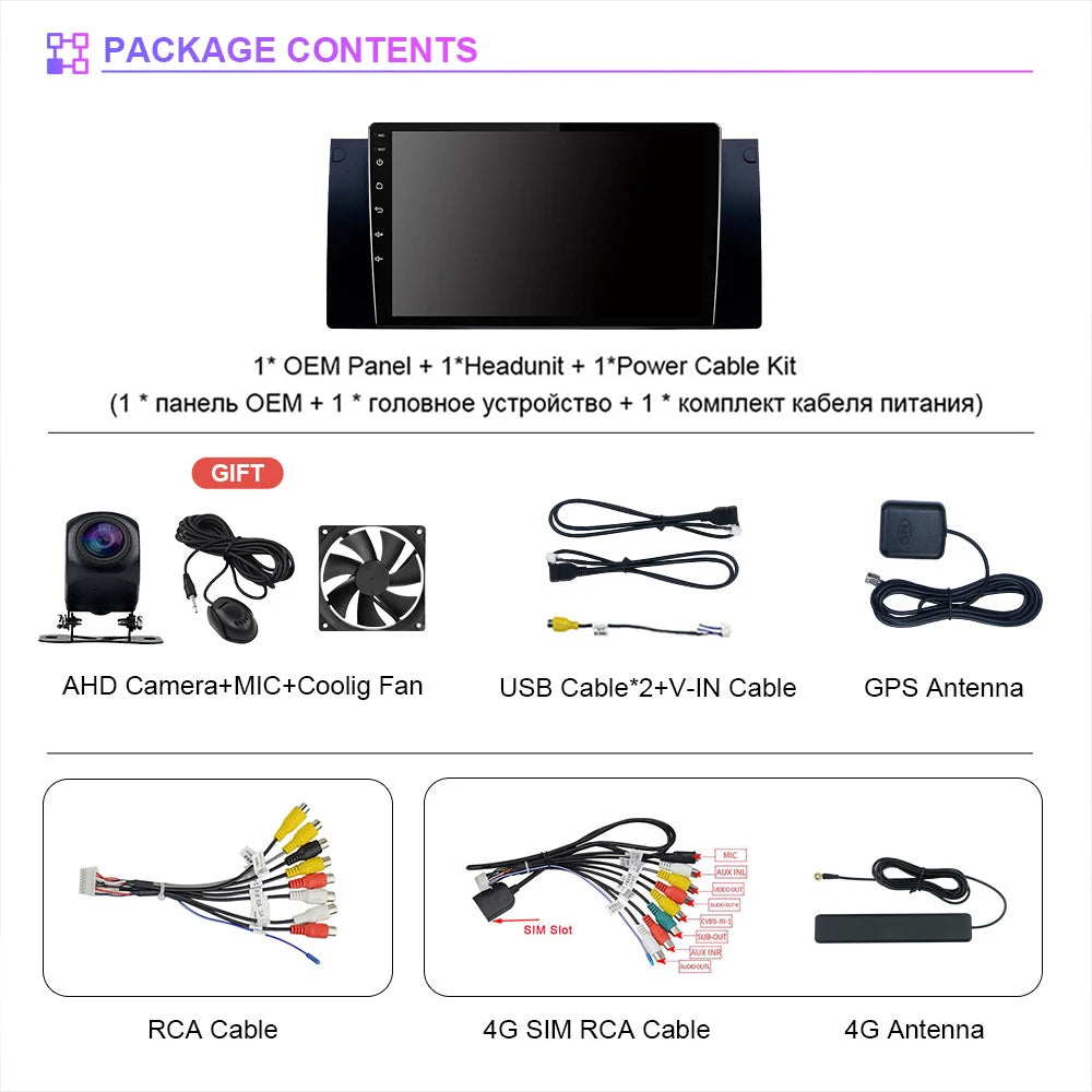 Android 16 Carplay Auto 2K Screen Car Radio Multimedia Player For BMW M5 E39 1995-2006 E53 X5 M5 2din Autoradio Stereo Head Unit