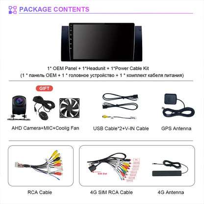 Android 16 Carplay Auto 2K Screen Car Radio Multimedia Player For BMW M5 E39 1995-2006 E53 X5 M5 2din Autoradio Stereo Head Unit