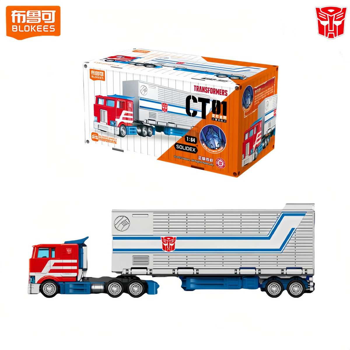 BLOKEES Transformers SG Optimus Prime Motormaster CT01/CT02/CT03 1:64 Action Figure Car Collection Model Toys Gift