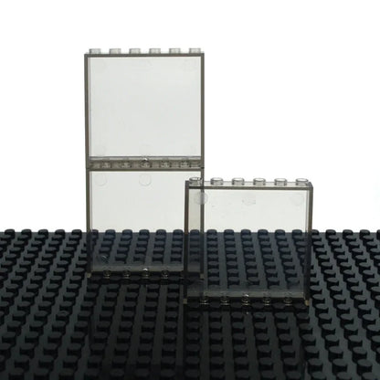 DIY Building Block 10pcs Door Window Frame Wall City 1x6x5 1*4x3 Glass Transparent Panel House Parts MOC Bricks 59350 59349 Toy