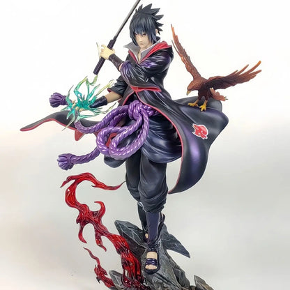 24cm Naruto Uchiha Sasuke Anime Figure Uzumaki Naruto Action Figurine Model Pvc Statue Desk Ornament Collection Toy Xmas Gift