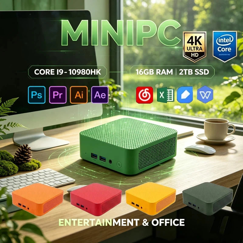 Colorful Mini PC, Intel I9‑10980HK, Win11,16GB RAM 2TB SSD, WiFi6 BT5.2,4K UHD Workstation for Gaming,Streaming & Video Editing
