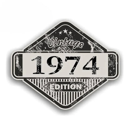 Custom Rusty Patina Aged Vinyl Sticker EARLFAMILY Vintage Car Decal for Window Bumper
