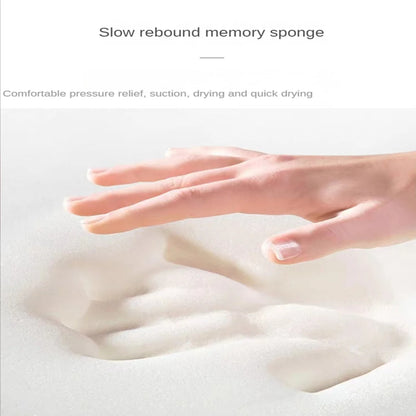 Thickened bathroom absorbent mat curved shower room door mat toilet bathroom foot mat non-slip mat entrance mat