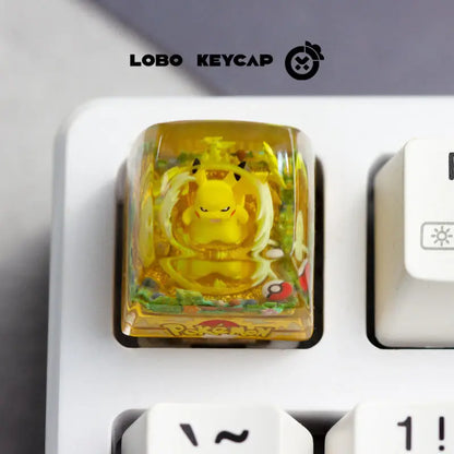 Pokemon Keycap Cute Cartoon Cross Axis Esc Mechanical Keyboard Personalized Keycap Game Fan Gift
