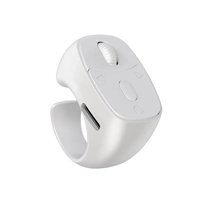 Bluetooth Ring Remote, Wireless Page Turner Scroller Selfie Clicker Shutter for iOS Android Phone, Hands-Free Controller