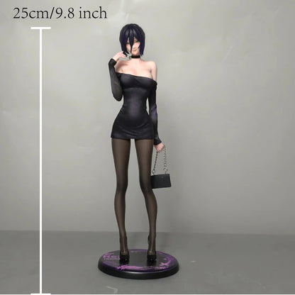 25cm 9.8 inch Anime Chainsaw Man Reze Action Figures Pvc Statue Desktop Ornamen Collection Statue Model Decoration Toys Gifts