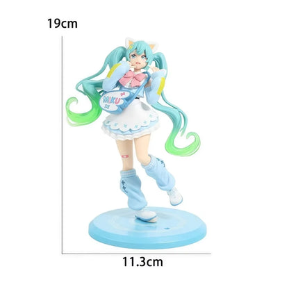 Hot Kawaii Girl Hatsune Miku Anime Figure Fashion Subclture Miku Action Figure Birthday Gift PVC Collection Model Doll Toys